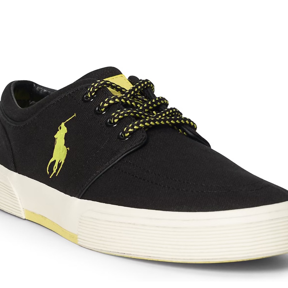 Black and green polo shoes size 11